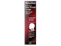 Betadine Ready to Use Sore Throat Gargle 120ml