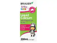 Brauer Liquid Calcium with Magnesium & Zinc 200ml