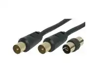 Officeworks Comsol Male-Male Antenna Cable with Female Adaptor 10m offer