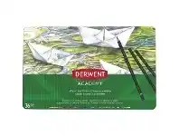Officeworks Derwent Academy Watercolour Set of 36 Pencils offer