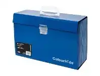 Officeworks Colourhide Expanding Carry File Blue offer