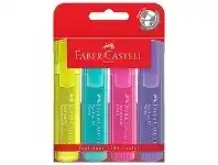 Officeworks Faber-Castell Textliner Highlighter Pastel 4 Pack offer