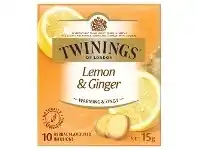 Officeworks Twinings Lemon and Ginger Tea 10 Pack offer