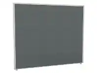 Officeworks Stilford Screen 1500 W x 1400 H mm White Frame Grey Fabric offer