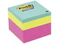 Officeworks Post-it Notes Cube 48 x 48mm Pink Wave offer