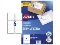 Officeworks Avery 6UP Laser Shipping Labels 100 Sheets offer