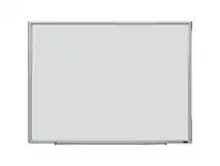 Officeworks J.Burrows Porcelain Whiteboard Silver 1200 x 900mm offer