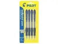 Officeworks Pilot BPGP 10-R Retractable Ballpoint Pen 0.7mm Blue 4 Pack offer