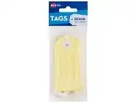 Officeworks Avery Tag with String 96 x 48mm Yellow 24 Pack offer