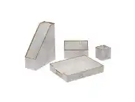 Officeworks Otto Desk Accessory Set Marble 4 Pack offer