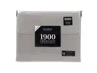 LivingStyles Ardor 1900TC Cotton Rich Queen Bed Sheet Set - Grey offer