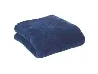 Diamond Fleece Single Size Blanket - Indigo