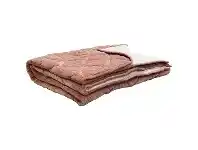 LivingStyles Florentine Quilted Velvet Comforter, Rose offer