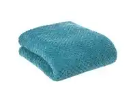 LivingStyles Diamond Fleece Single Size Blanket - Turquoise offer