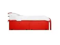 LivingStyles Tubeco Australian Made Commercial Grade Metal 2 Drawer Under Bed Storage Unit, Red offer