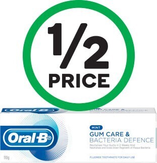 Woolworths Oral-b gum care toothpaste 110g offer