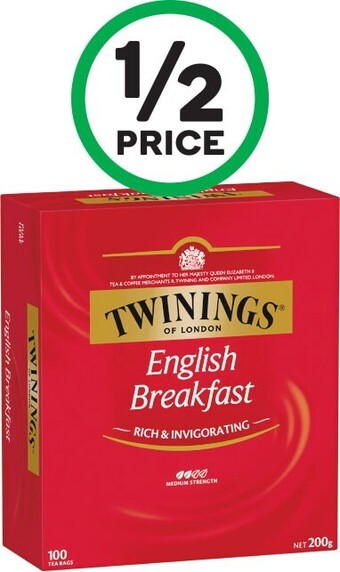 Woolworths Twinings tea bags pk 80-100 offer
