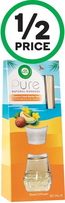 Woolworths Airwick pure natural reed diffuser 30ml offer