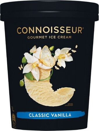 Woolworths Connoisseur ice cream 1 litre – from the freezer offer