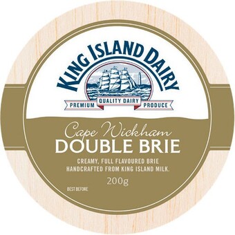 Woolworths King island brie or camembert varieties 175-200g – from the deli offer