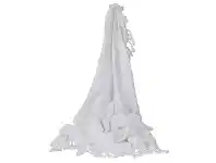 LivingStyles Camargue Frech Yarn Throw, White offer
