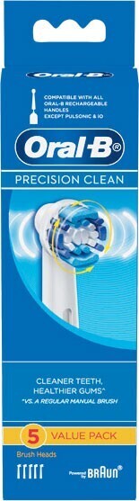 Woolworths Oral-b precision clean replacement brush heads pk 5 offer