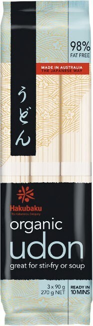Woolworths Hakubaku organic noodles 270g offer