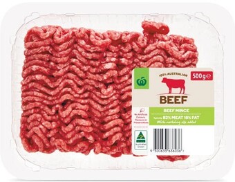 Woolworths Australian beef mince 500g offer