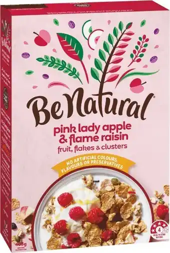 Woolworths Be natural cereal 405-415g offer