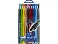 Officeworks Artline Supreme Fineliner 0.6mm Assorted 20 Pack offer