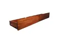 LivingStyles Cosimo Rubberwood Timber Trundle Drawer Storage, Single, Brown offer
