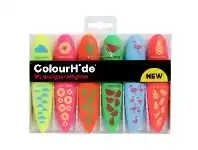 Officeworks ColourHide Highlighters Quirky Designs Assorted 6 Pack offer