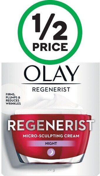 Woolworths Olay regenerist micro-sculpting night face cream moisturiser 50g offer