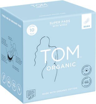 Tom organic pads pk 10