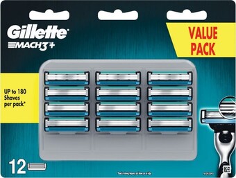 Woolworths Gillette mach3+ blades pk 12 offer