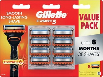 Woolworths Gillette fusion power blades pk 8 offer