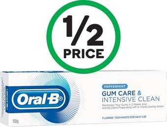 Woolworths Oral-b gum care toothpaste 110g offer