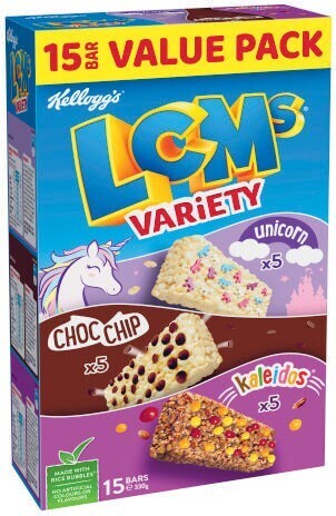 Coles Kellogg’s lcms value pack 330g-345g offer