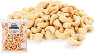 Coles Coles roasted & salted cashews 750g pack offer