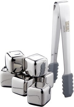 Coles Schott zwiesel stainless steel ice cubes & tongs set offer