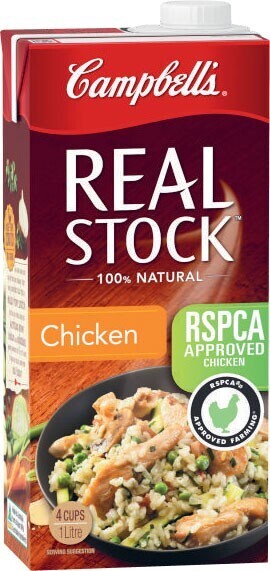 Coles Campbell's real stock 1 litre offer