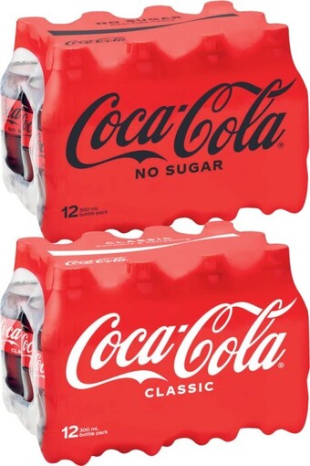Coles Coca-cola soft drink 12x300ml offer