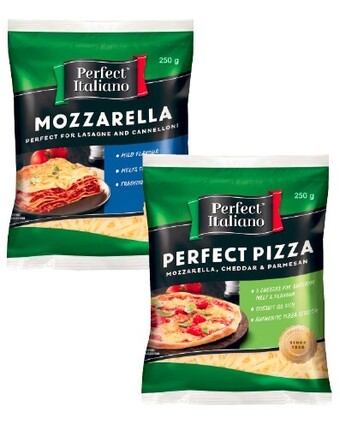 Coles Perfect italiano cheese grated 250g offer