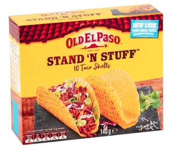 Coles Old el paso stand 'n stuff taco shell 10 pack 140g offer