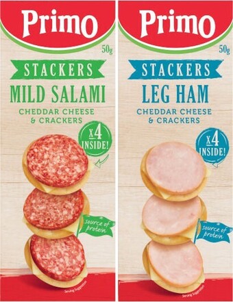 Coles Primo stackers 45g-57g offer