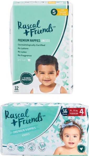 Coles Rascal + friends nappies 30 pack-54 pack offer