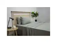 LivingStyles Apartmento Micro Flannel Sheet Set, King Single, Grey offer