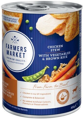 Coles Farmers market dog food 400g offer