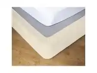 LivingStyles Apartmento Stretch Valance, King Single, Ivory offer