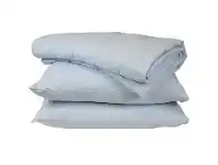 LivingStyles Taj French Linen Comforter, Blue offer